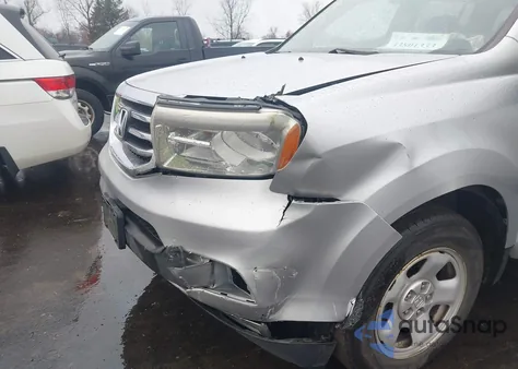 2013 Honda Pilot Lx из США, поврежденный, VIN 5FNYF3H26DB041894